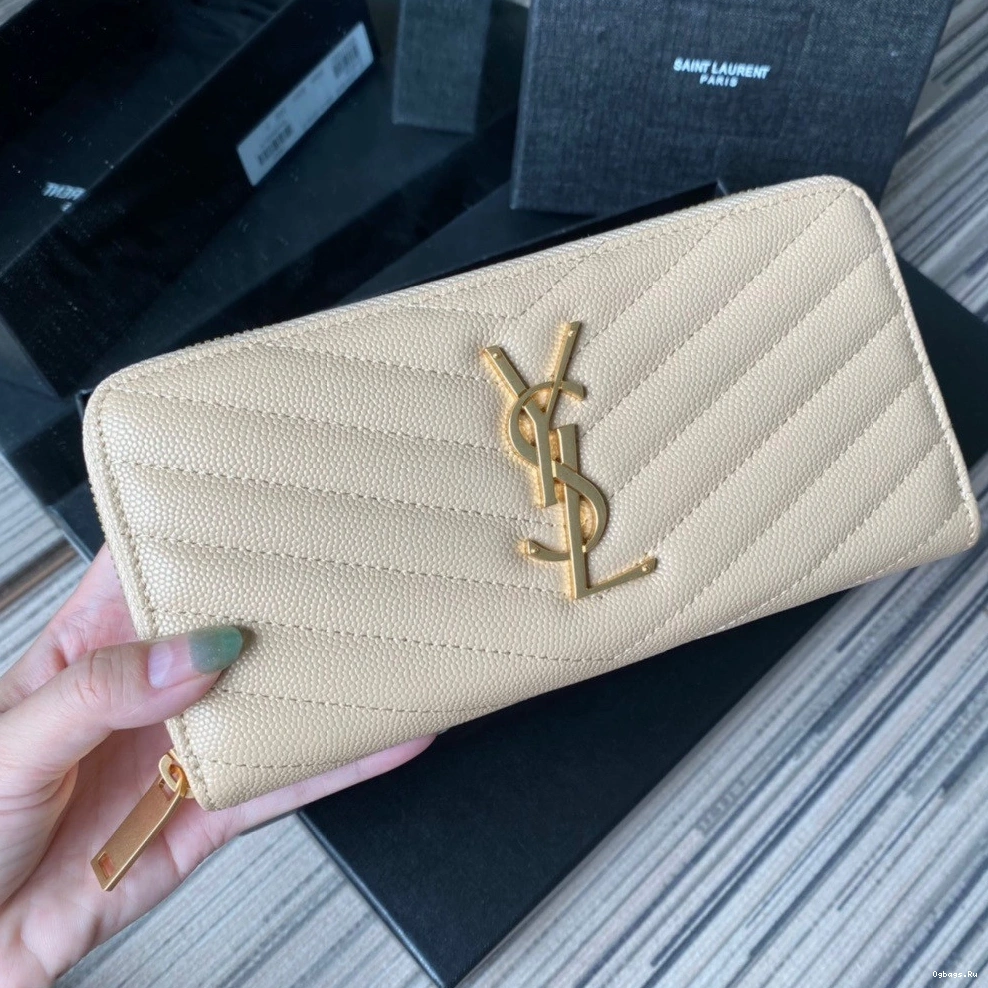 ZIPPY WALLET MONOGRAM YSL 0815